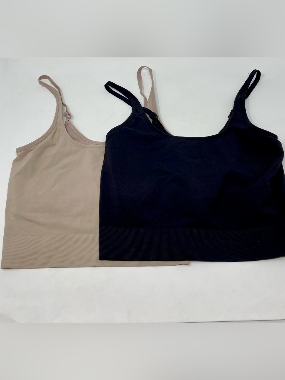 Bundle of 2 - Maidenform Seamless Bralettes - Black & Beige Size Medium